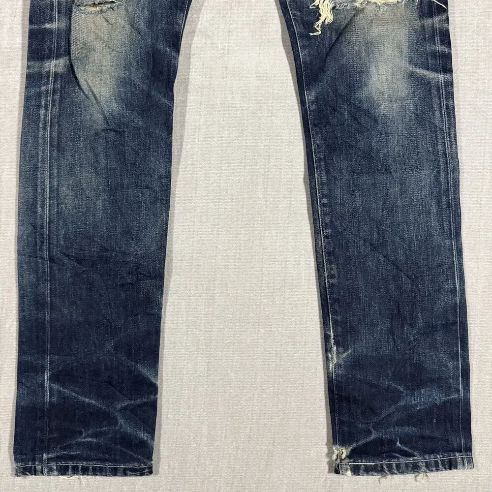 Levi’s Engineered Jeans W32 R111 Tapered Distressed Denim Y2K **UNIQUE - RARE**